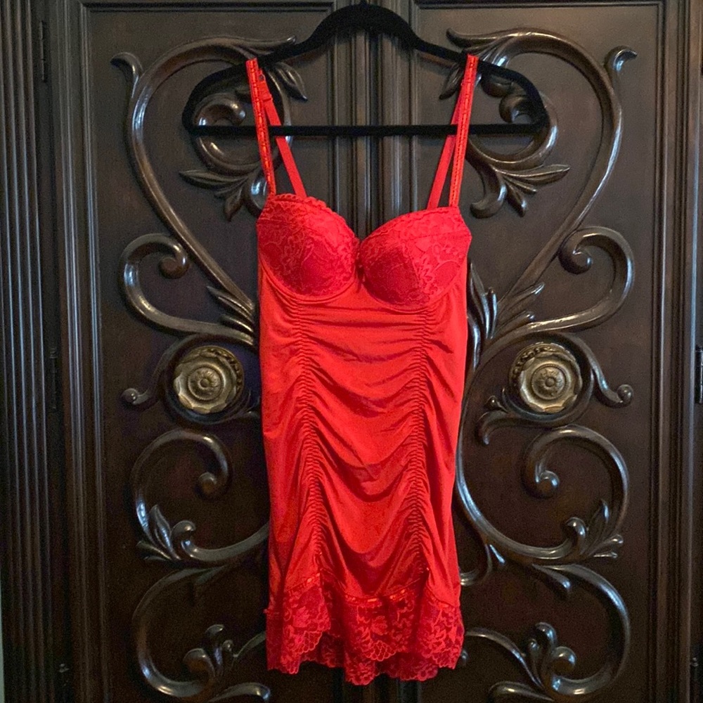 Red Sexy Lingerie with Matching Thong